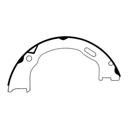 Centric Centric Premium Parking Brake Shoes, Centric Parts 111.07450 111.0745